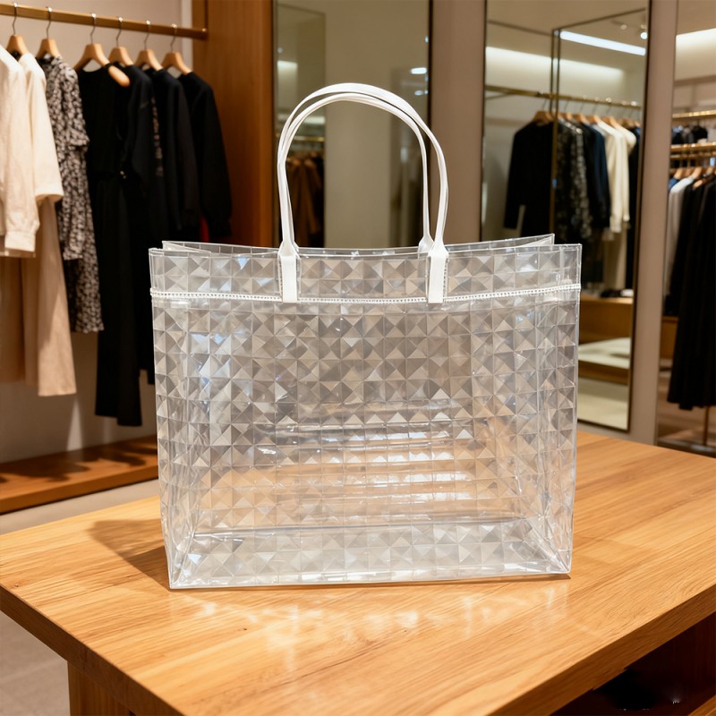 Sac fourre-tout cadeau laminé effet 3D