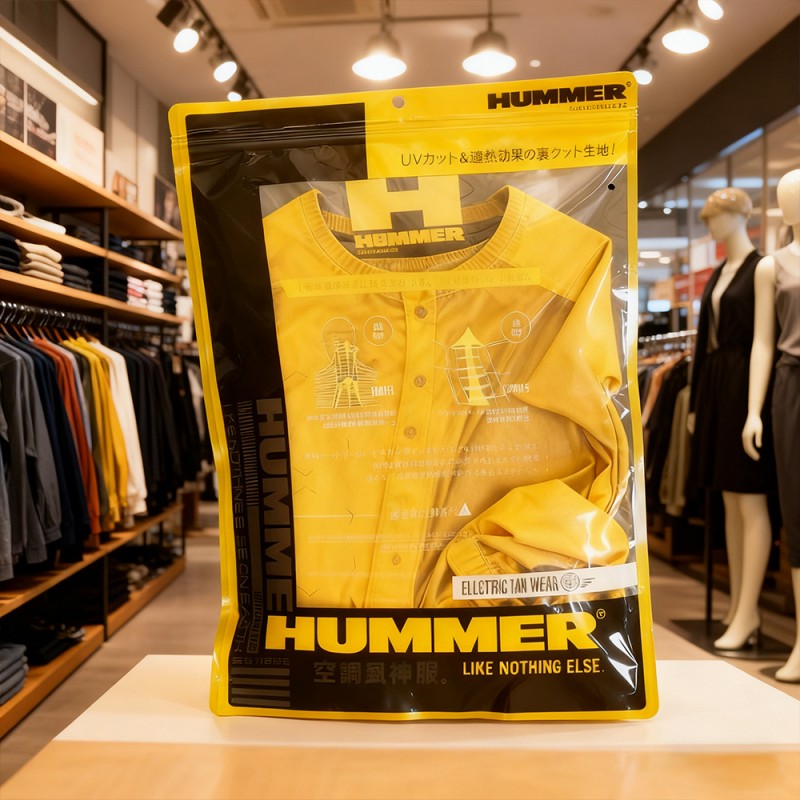 Sac pochette à fermeture éclair laminé PET