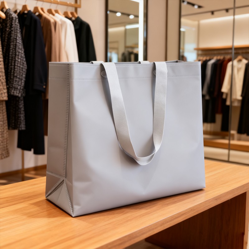 Sac fourre-tout cadeau en papier kraft laminé PP