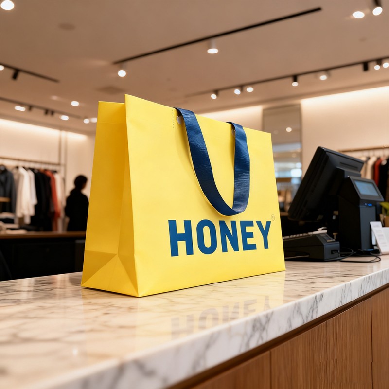 Sac à bandoulière en papier kraft laminé PP