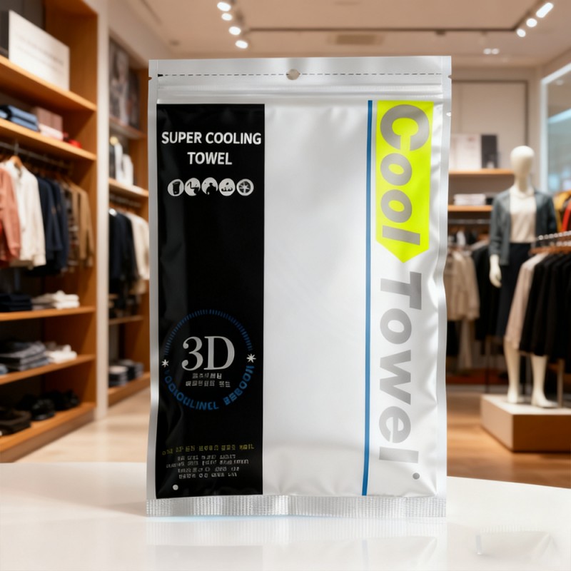 Sac pochette à fermeture éclair scellé à trois bords